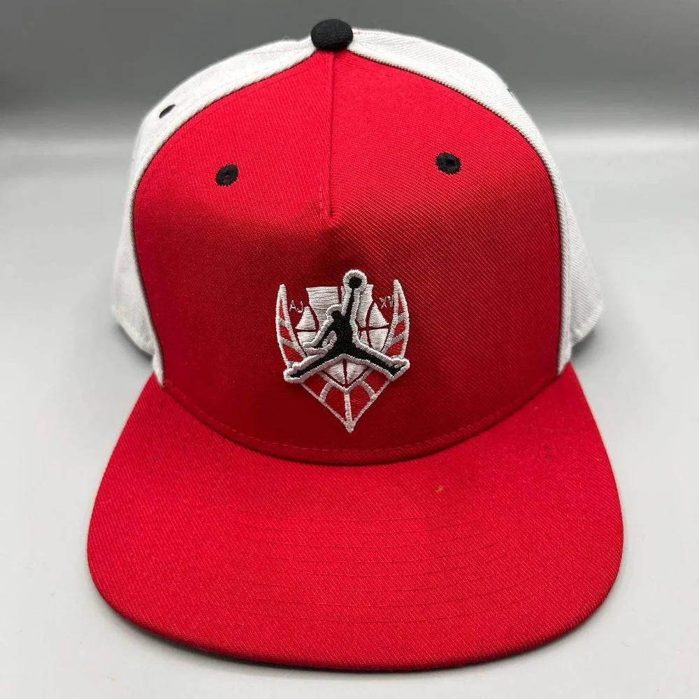 Air‎ Jordan Hat Men Red Gray Embroidered Jumpman Snap Back Cap